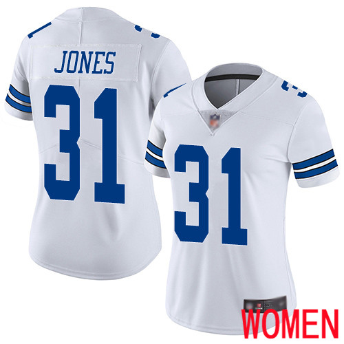 Women Dallas Cowboys Limited White Byron Jones Road #31 Vapor Untouchable NFL Jersey->women nfl jersey->Women Jersey